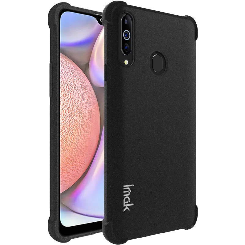 Для samsung A20s прозрачный чехол IMAK TPU силиконовый, прозрачный чехол для samsung Galaxy A20s, чехол для samsung A20s - Цвет: Matte Black