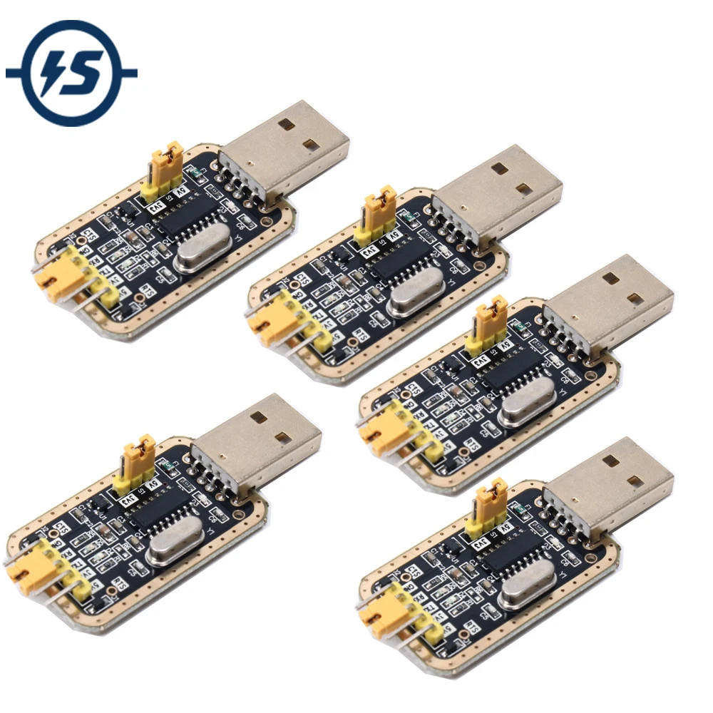 5 шт. CH340G RS232 обновленный модуль преобразователя USB в TTL UART с последовательным