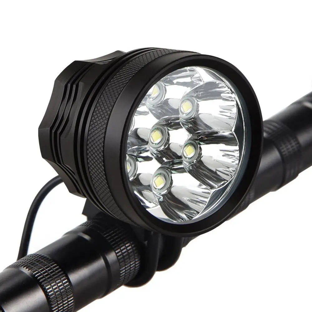 DEL de puissance 7000 lumens pour lampe de vélo ou frontale 7x CREE XM-L T6  - Metal Badge