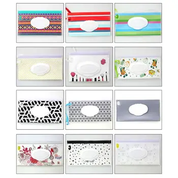 

Travel Baby Wipes Case Pouch Handheld Wipes Dispenser Kids Reusable Wipe Holder D0AF