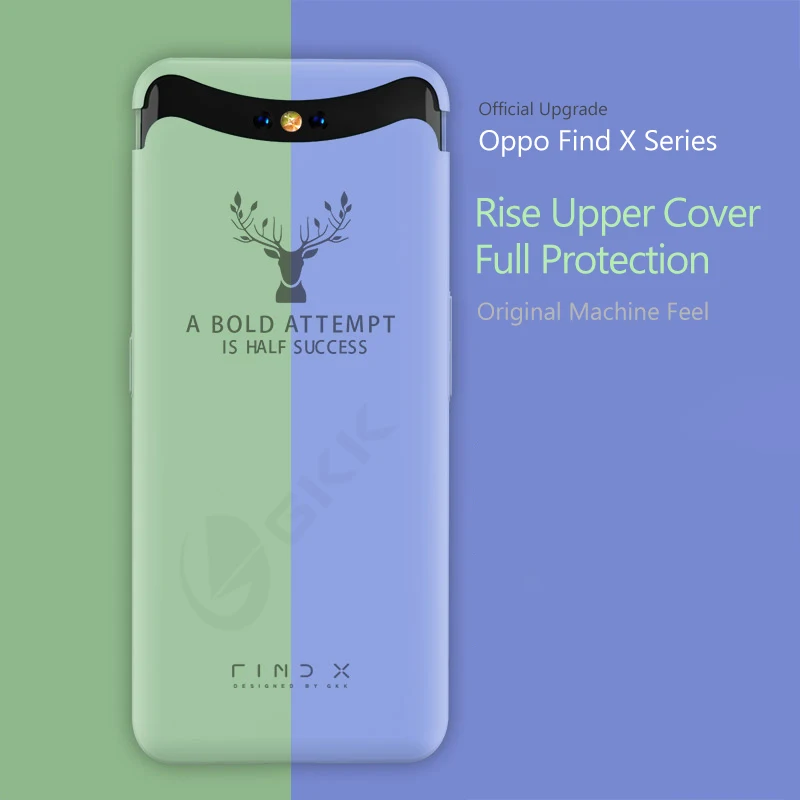

GKK Lifting Upper Case for OPPO Find X Case 360 Full Protection 3 in 1 Update Baby Skin Hard Cover for OPPO find x Case Fundas