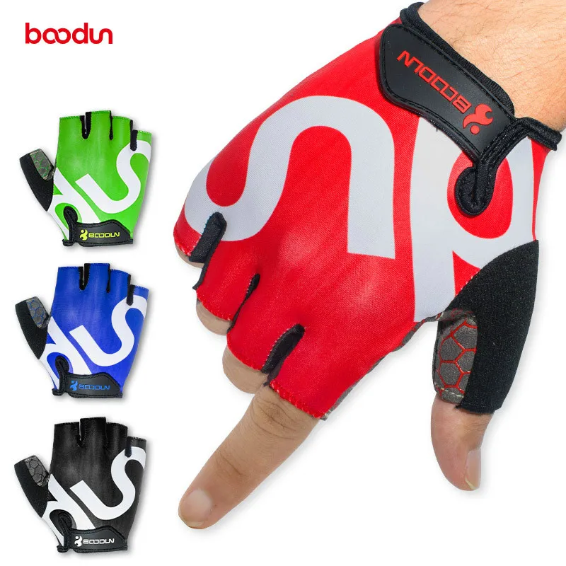 BOODUN-guantes de gimnasio para hombre y mujer, mancuernas de medio dedo  para Crossfit, entrenamient Fivean Guantes deportivos