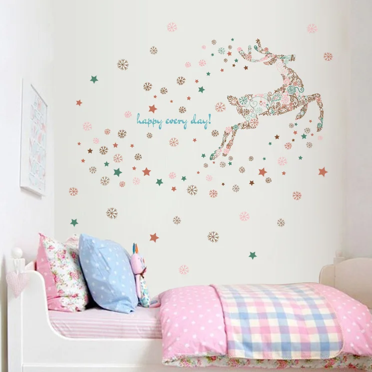 Warm Hipster Xpress Decorative Stickers College Student Dormitory Girl'S Bedroom Background Wall Stickers Environmentally Friend