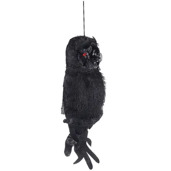 

1Pc Halloween Lifelike Realistic Simulation Owl Prop Owl Toy for Haunted House Bar Party Mall