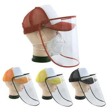 

Protective Cap Eye Protection Mask Baseball Cap Removable Face Anti-saliva Cap