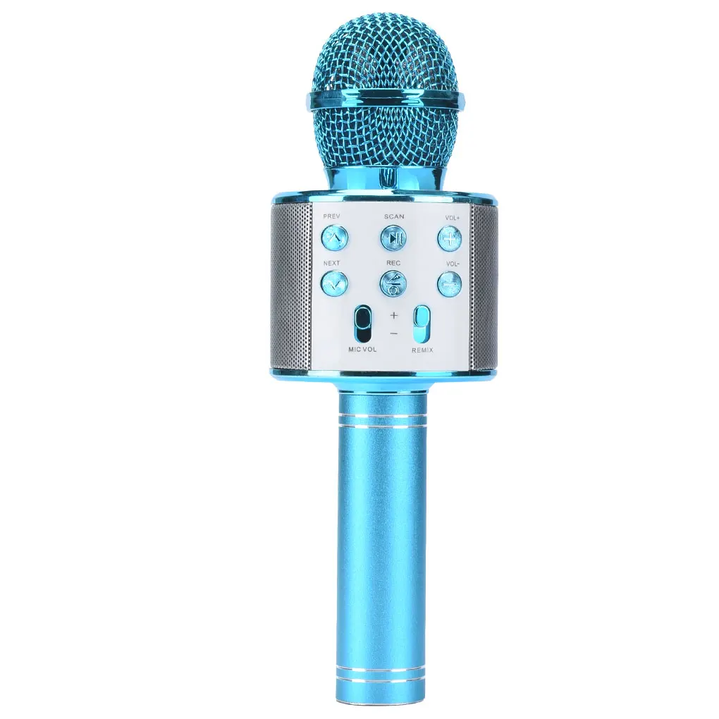 WS858 Portable Bluetooth Karaoke dj Microphone Wireless Professional Speaker Home KTV Handheld Microphone mikrofon karaoke microphone