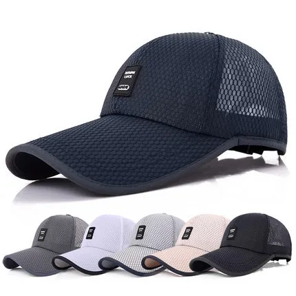 

Manufacturers Direct Selling MEN'S Hat Summer Outdoor Mesh Hat Baseball Cap Men's Sun Hat Outing College Style Brim Hat