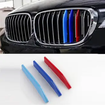 

ABS Front Middle Net Grille Trim Strip For BMW 7 Series G12 G13 2016 2017 2018 Car Accessories