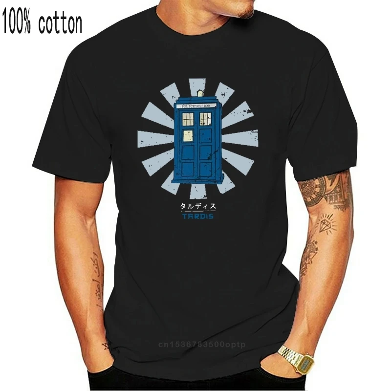 Новая забавная Мужская футболка с принтом Dr Who Tardis в стиле ретро японская wo |