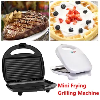 

220V Household Mini Steak Machine Burger Sandwich Egg Fryer Roast Barbecue Machine for Breakfast European Regulations