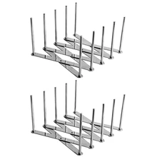 2 шт. в упаковке, выдвижные держатели для крышек, многофункциональная Пароварка, подставка для кастрюль, держатель для очков, гибкая тарелка-органайзер, кухонная посуда для выпечки