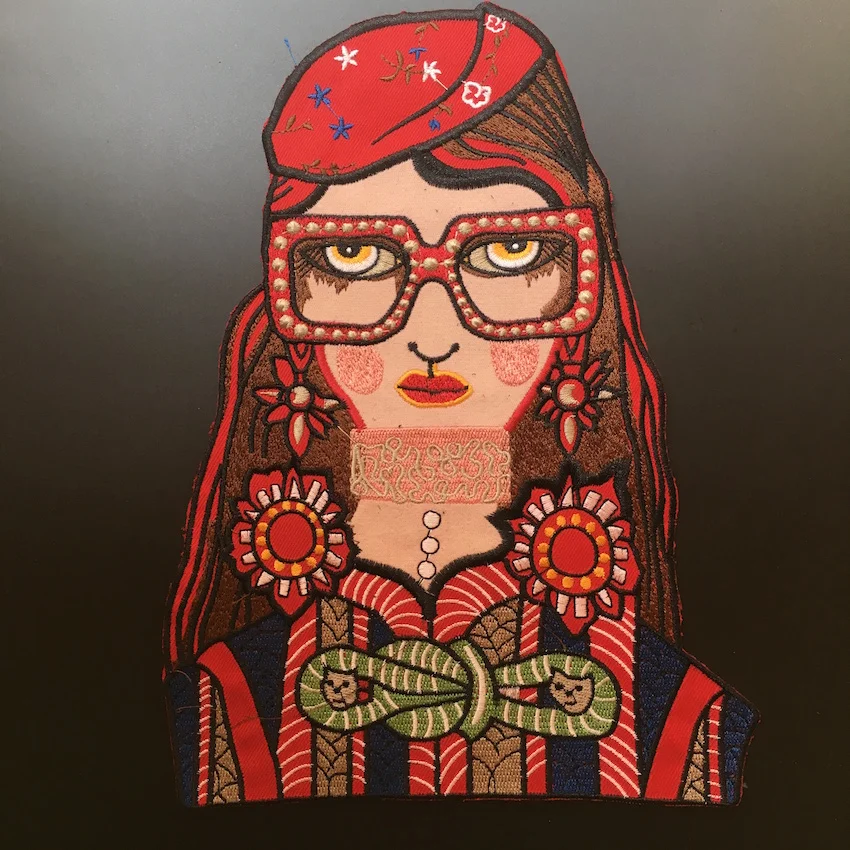 1Piece Sew On Patches For Clothing Beautiful Girl Embroidery Patch Applique Badge Stickers Clothes | Дом и сад