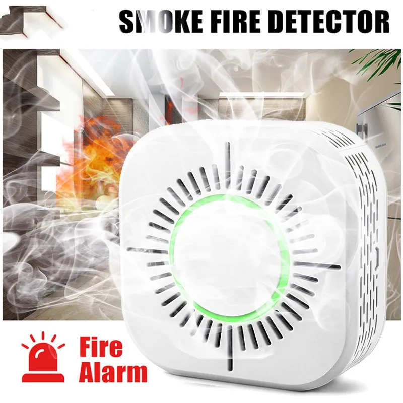 

Wireless 433mhz Smart Smoke Detector Fire Smoke Alarm Sensor Cigarette Work with SONOFF Bridge Home Automation Security