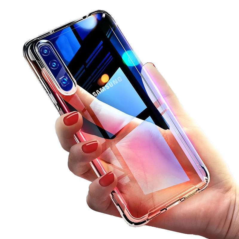 Прозрачный противоударный чехол для Samsung Galaxy A50 A70 S10 S8 S9 Plus S7 A30 A20e A10 A40 A71 A51 Note 10 8 9 M10