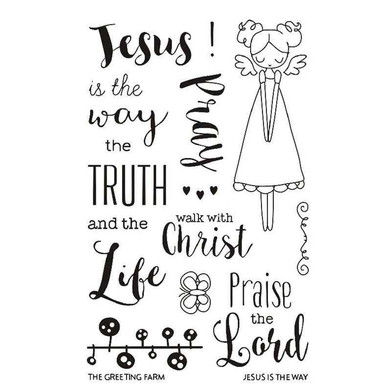 god quotes card making quote stamps clear scrapbooking diy decoupage craft | Дом и сад