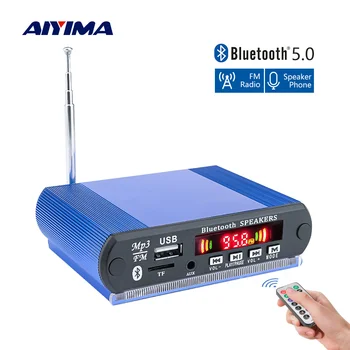 

AIYIMA Bluetooth MP3 Music Player Decoder Audio Board WMA WAV FLAC USB TF FM Decoding Record AUX 12V Car Sound System