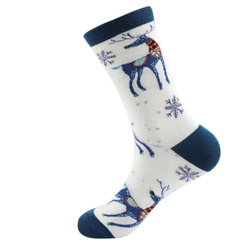 Рождественские носки женские теплые носки со снеговиком повседневные хлопковые носки высокого качества