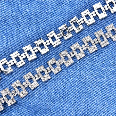 1.5cm width 10 стилей прозрачные стразы цветок цепи стеклянные стразы свадебное платье украшение швейная модная одежда DIY аксессуары - Цвет: 1.5cm width