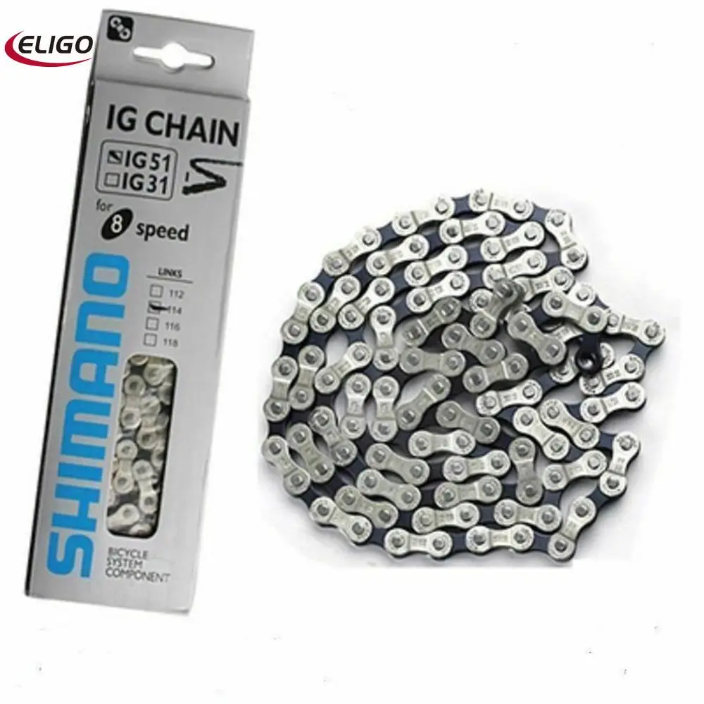 

Bike Chain New racing bike high strength chain 6/7/8 speed chain IG51 bicycle chain MTB 116 link Reliable Bicycle Chain