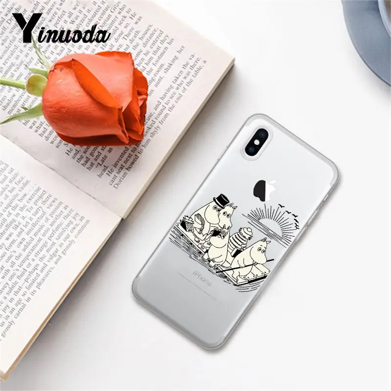 A9 Yinuoda hippo Moomin чехол мягкий чехол для iPhone X XS MAX 6 6s 7 7plus 8 8Plus 5 5S SE XR 10 - Цвет: A9