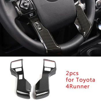 

1 Pair Car Steering Wheel Cover Bezel Decor Trim For Toyota 4Runner 2010-2019 Steering Wheel Covers Car Interior Accessories