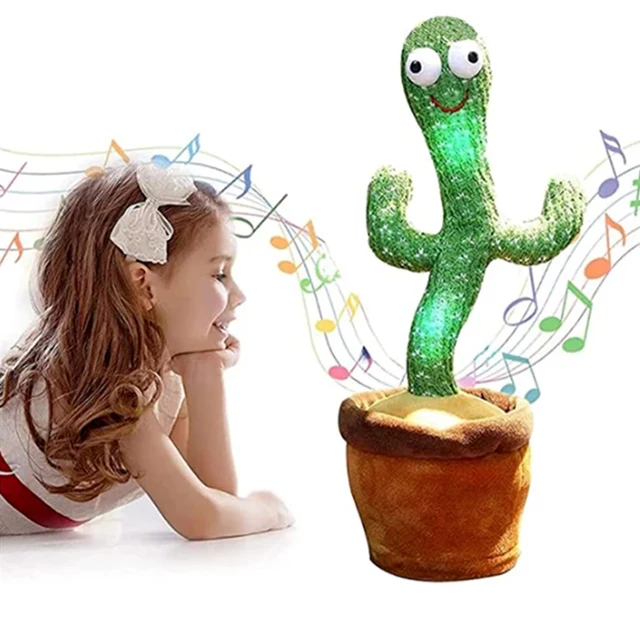 2021 Talking Toy Dancing Cactus Doll Speak Talk Sound Record Repeat Toy Kawaii Cactus Toys Children Kids Education Toy Gift 3