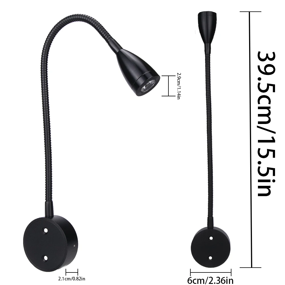 USB Port Touch Stepless Dimming LED Bedside Reading Wall Lamp 12V 24V Hose Spotlight Can Be Used In Bedroom, Study, Living Room modern wall lights