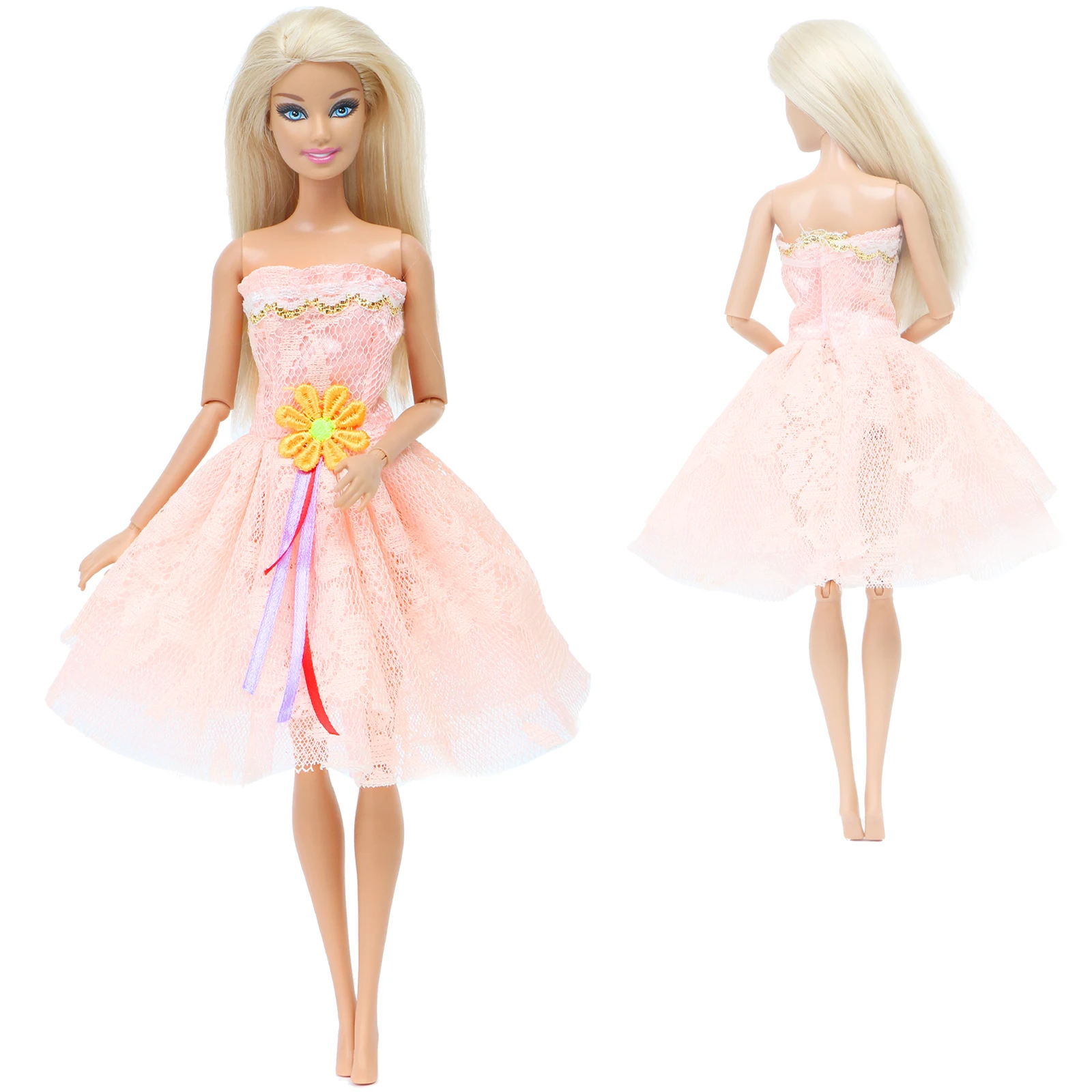 1 летнее платье ручной работы мини-платье-юбка для свадебной вечеринки Повседневная Одежда для куклы Барби DIY аксессуары Игрушки для маленьких девочек - Цвет: A16