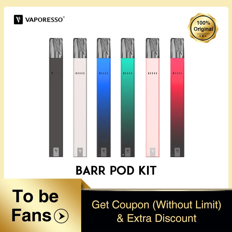 [Новинка] Vaporesso BARR Pod Kit System Minifit электронная сигарета Vaporizer Box Mod E-Sigs Mech Squonk Liquid для