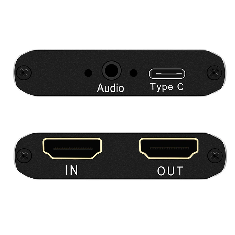 USB HDMI to Type-C 4k 1080P HD Video Capture Card Box  for TV PC PS4 Game Live Stream for Windows Linux Os X hdmi to usb video catpure card usb hd 1 way video card converter adapter for windows xp vista 7 8 10