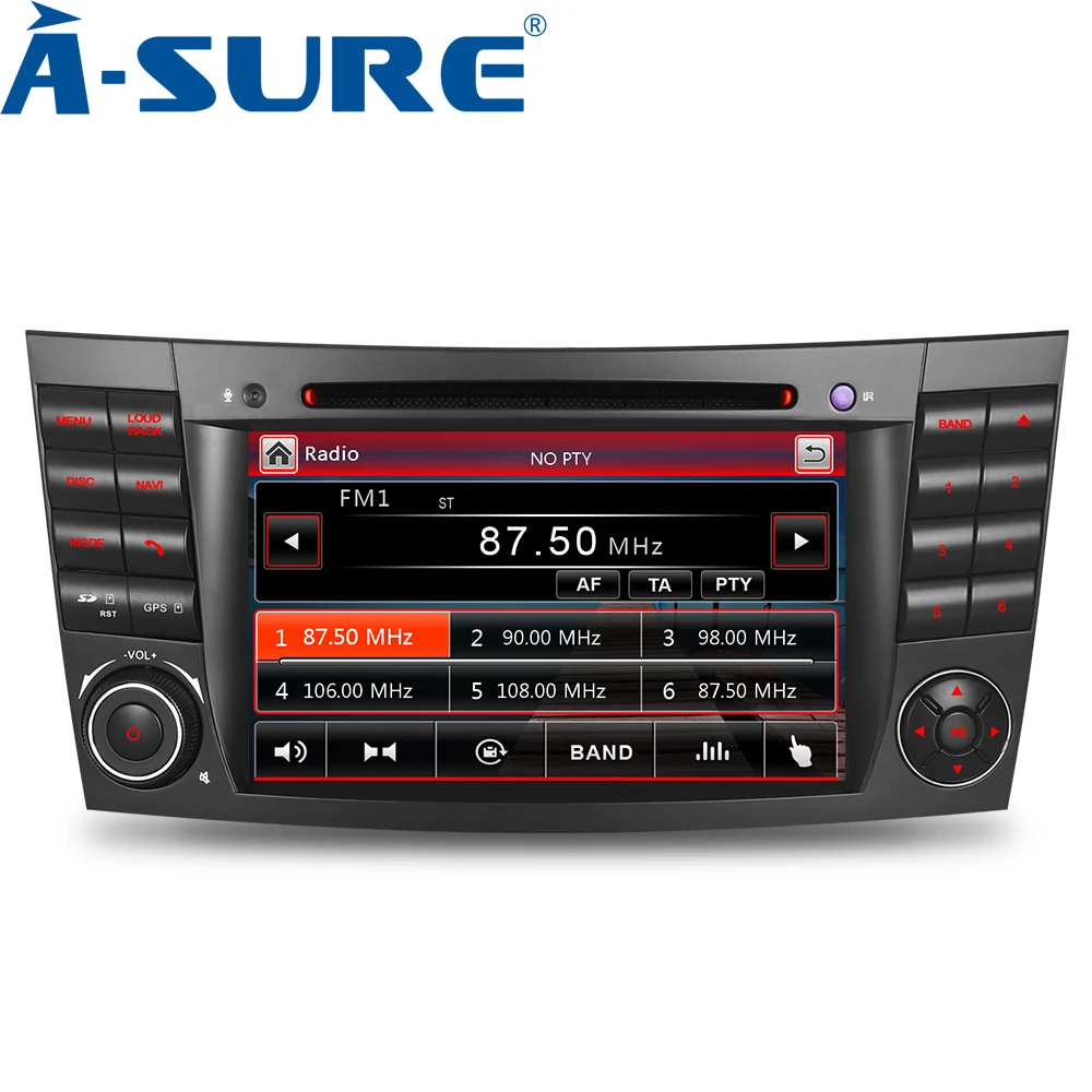 A-Sure 2 Din Авто Радио DVD gps Sat навигация для Mercedes-Benz E/CLS/G класс W211 W219 Bluetooth RDS DAB+ SWC BT CD