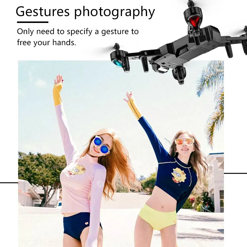 1080P Wide AngleOptical Flow Drone с двойной камерой Fodable Hold жеста Квадрокоптер для фотографий
