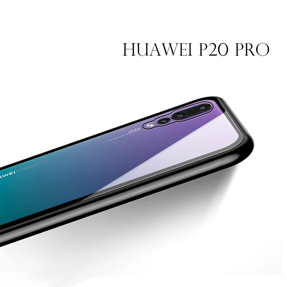 Magneto Adsorbable Phone Cover Tempered Glass Case Clear Back 2 in 1 Magnetic Metal Frame For HUAWEI P20 P20PRO | Мобильные телефоны