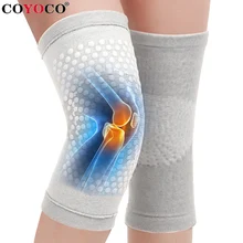 Turmalina auto aquecimento joelho suporte manga dot matrix aquecimento joelheiras almofadas para artrite alívio da dor articular e recuperação de lesões