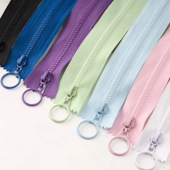 

1pc 3# 25cm Resin Zipper Open-End Plastic Zipper for Sewing Purse Bag Zipper for garment DIY Sewing Tools