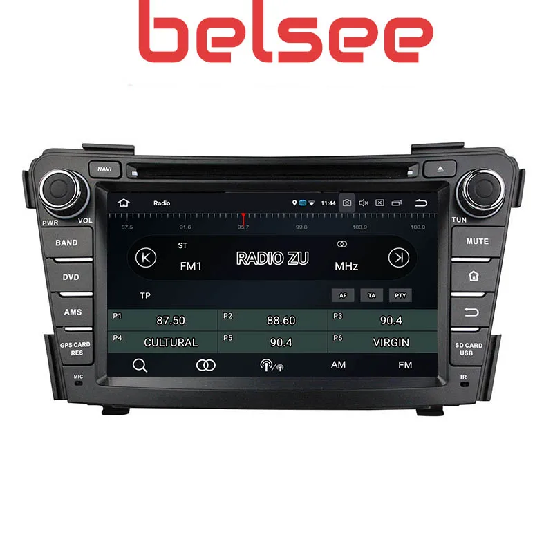 Belsee автомобильный DVD gps Android 9,0 головное устройство Автомобильная Мультимедийная система аудио плеер сенсорный экран HD для hyundai i40 2011 2012 2013