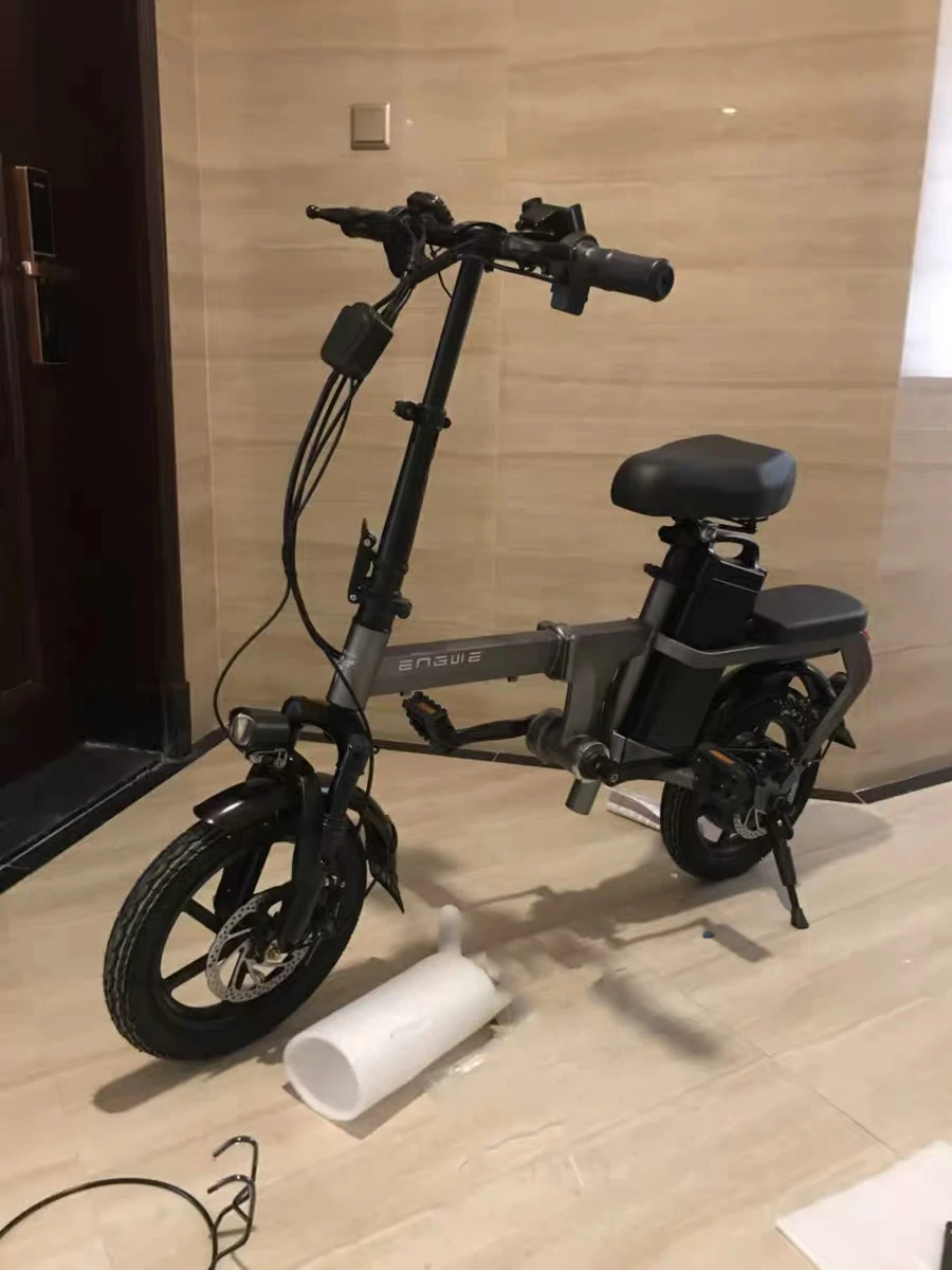 14インチミニ電動自転車,チェーンレス,48V,15A,都市バイク,強力な350w 