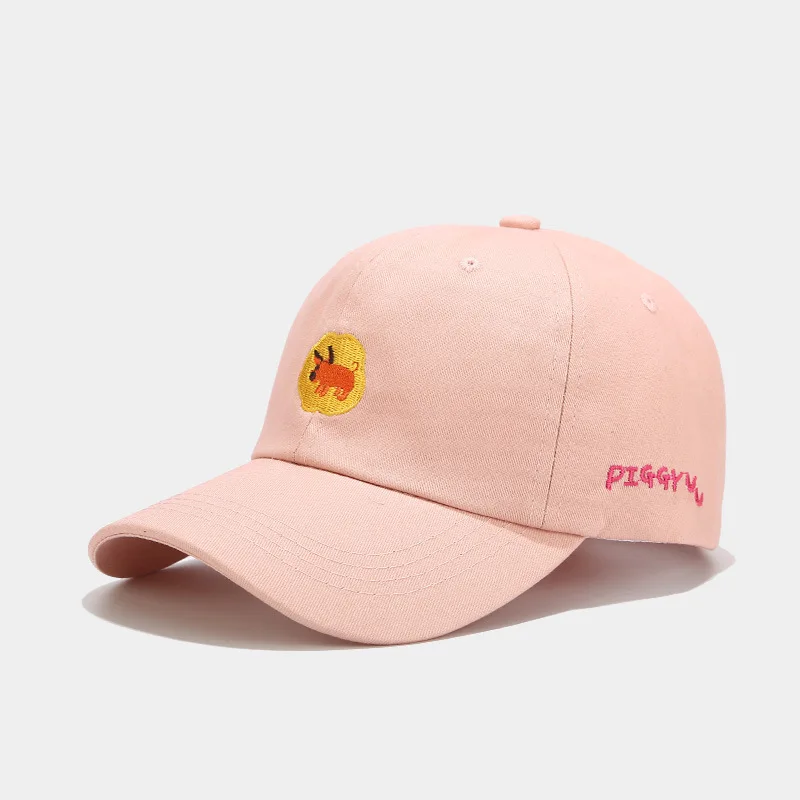 Милая бейсбольная кепка для мужчин и женщин, хип-хоп кепка s, летняя хлопковая Повседневная Уличная Кепка K bone gorras casquette - Цвет: pink