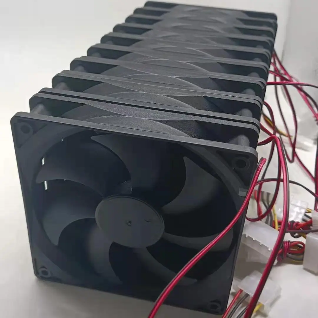 Molex Case Computador 12025 12cm 120 mm 25 mm dc 12v Preto 4pin Masculino Feminino Ventilador de Refrigeração 10 Pcs pc - Imagem 2