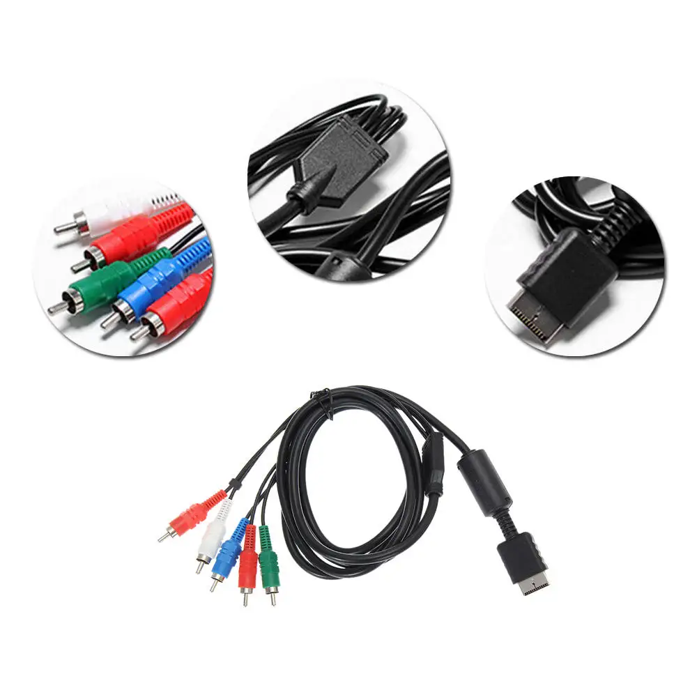 6FT Компонент HD RCA AV видео-аудио кабель Шнур для SONY Playstation 2 3 PS2 PS3