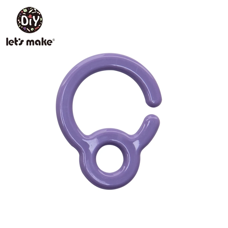 Purple Let'S Make, 200 шт., пластиковая двойная Пряжка, соска с цепочкой, персонализированная Соска с зажимом для детской кровати, подвесные погремушки, игрушки для детской коляски - Цвет: Purple