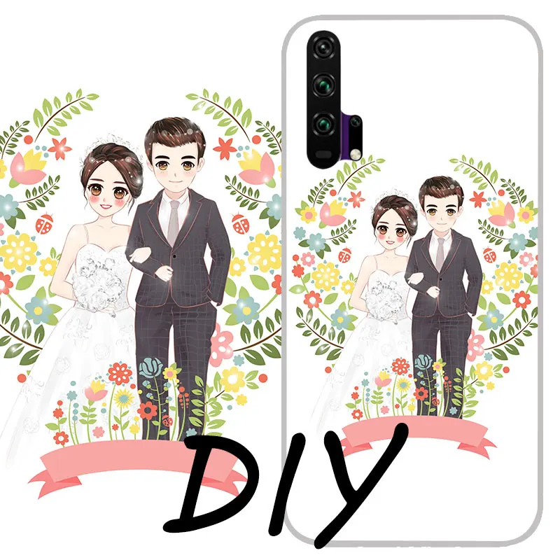 Custom Personalized Silicon Phone Cases For Huawei Honor 20 10 9 8 Lite 7A 7C 8X 6A V20 Nova 5 4 3i 2i Cover Customized DIY case |