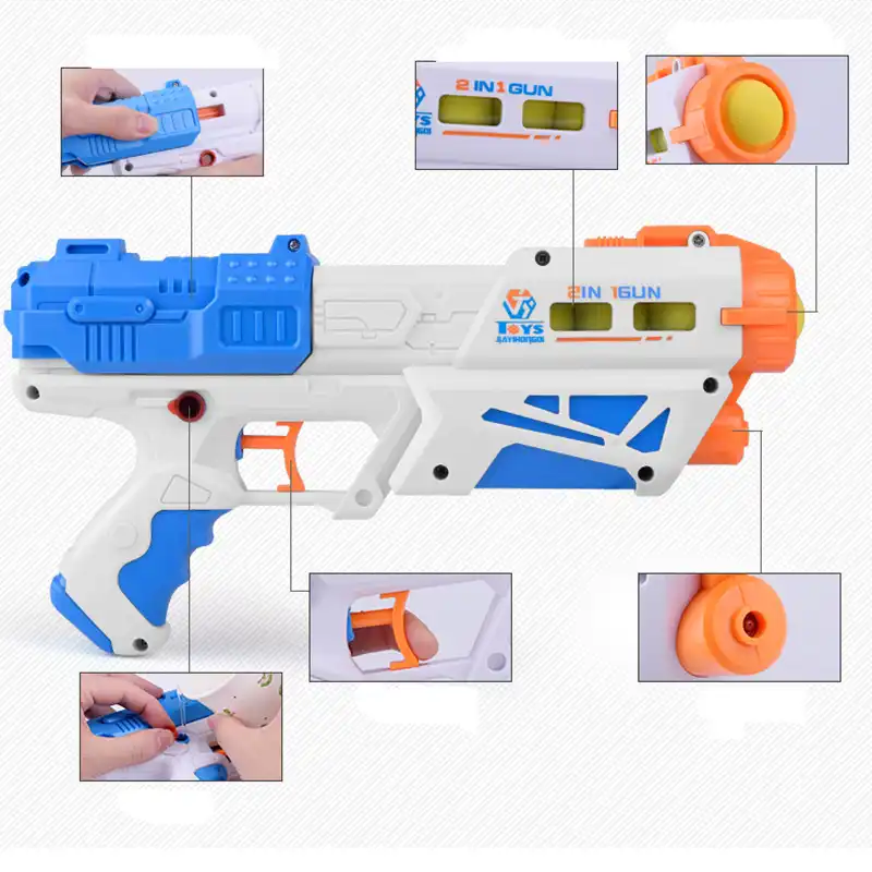 pistola de agua doble chorro