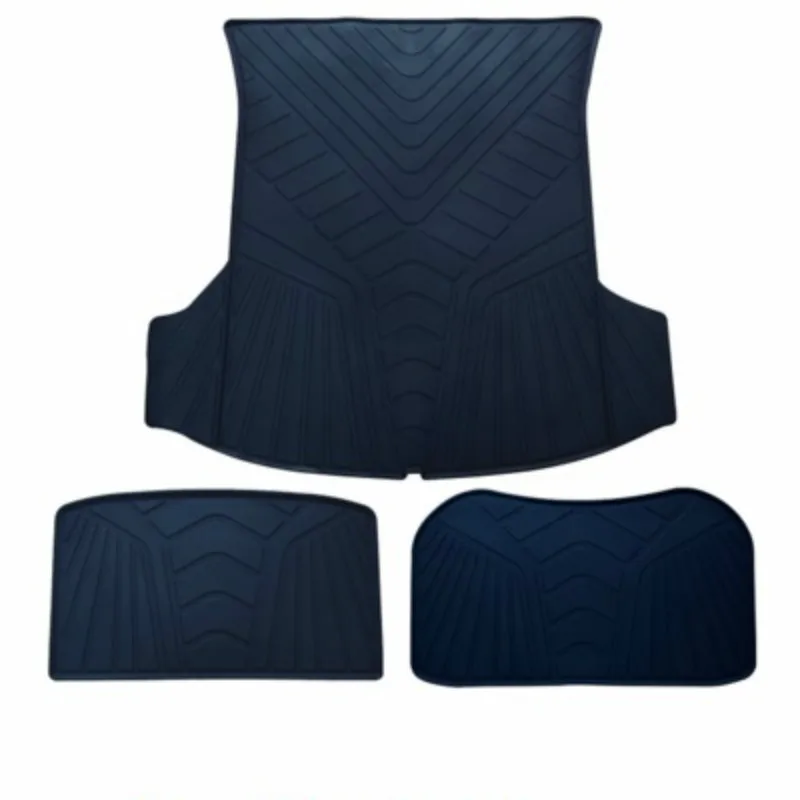 

Custom No Odor Bottom Rear and Front Cargo Carpet Waterproof Rubber Car Trunk Mat for Tesla MODEL 3