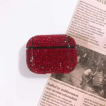 

For Apple Air Pods Pro Cover Charging Box Diamond Case Box Bag PU Leather Case for Air Pods 3 Case Earpods Cover