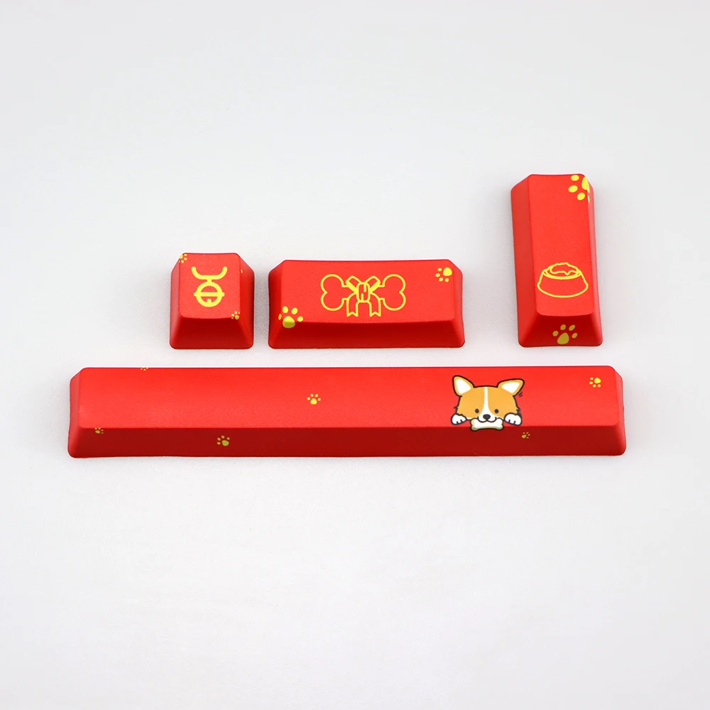 PBT 5 сторонние 4 клавишные крашеные колпачки пробковая панель 6 25u ESC клавиши Entre OEM