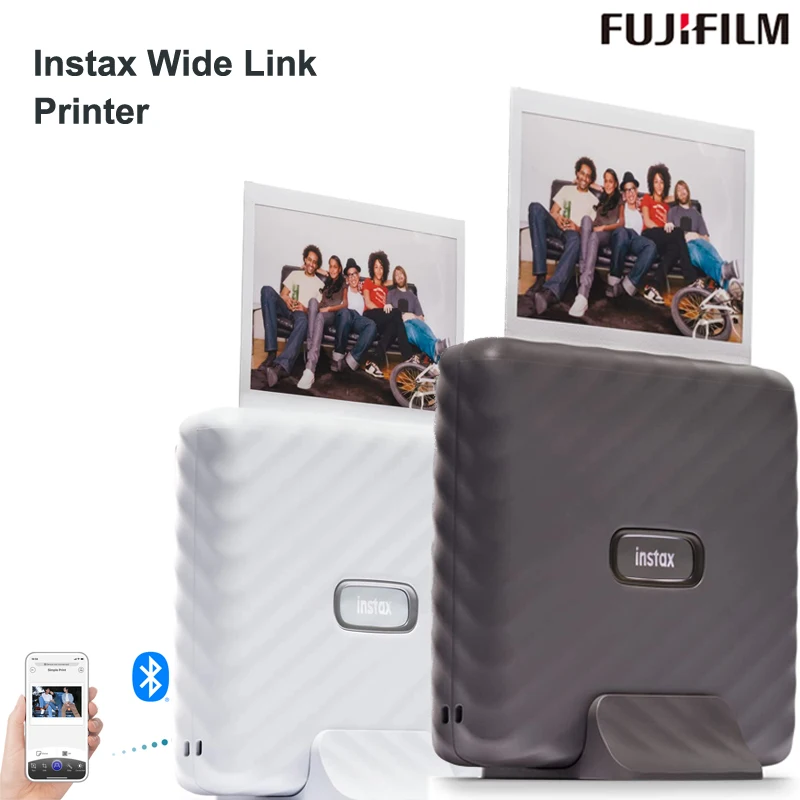 Fujifilm Instax Link Wide Printer & 20 Photos – Gris Moka 