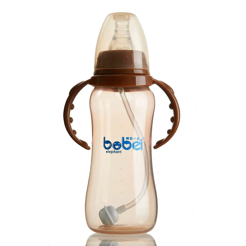 

Bombay Baby Elephant Infant Pp Nano Silver Antibacterial Feeding Bottle 300 Ml Standard Mouth with Handle Straw a-Piece