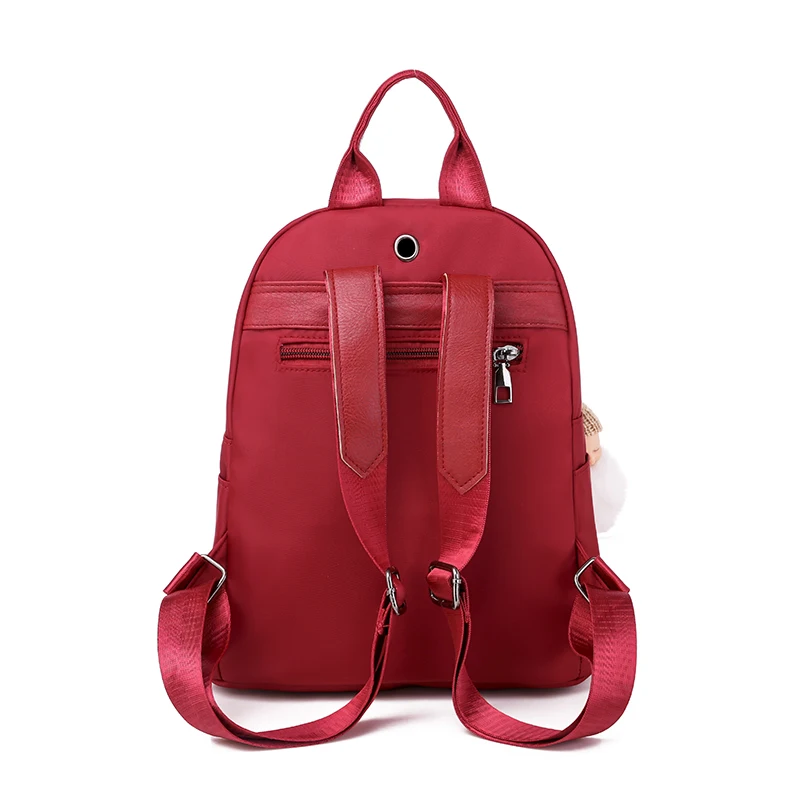 Роскошные брендовые сумки для женщин Новая мода ткань Оксфорд на молнии женский рюкзак школьная сумка высокого качества кулон в подарок