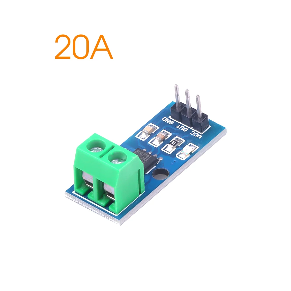 Модуль датчика тока Холла ACS712 портативный модуль для Arduino 20A | Электроника